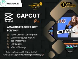 CapCut Pro - 1 Year Subscription