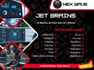 JetBrains Product Pack ( 12 Months On Your Own ID ) Official