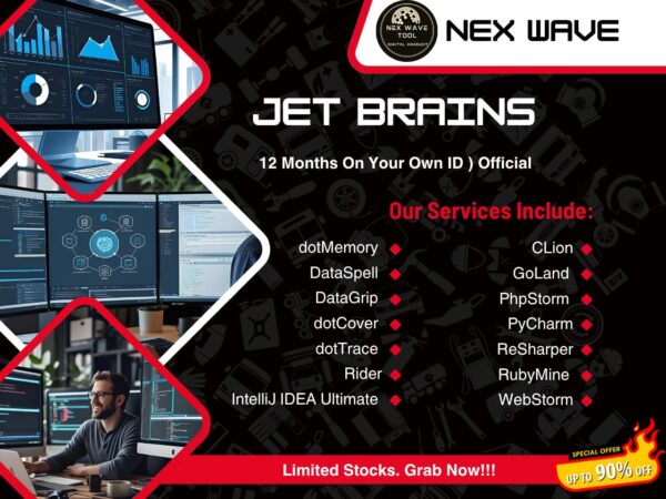 JetBrains Product Pack ( 12 Months On Your Own ID ) Official