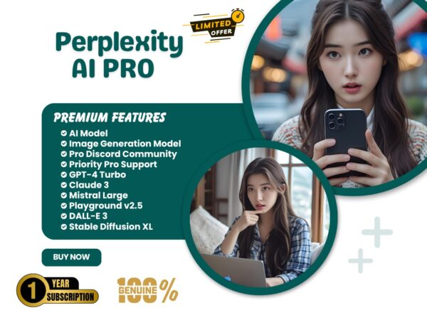 Perplexity AI Pro - 12 Months Access On Your Email