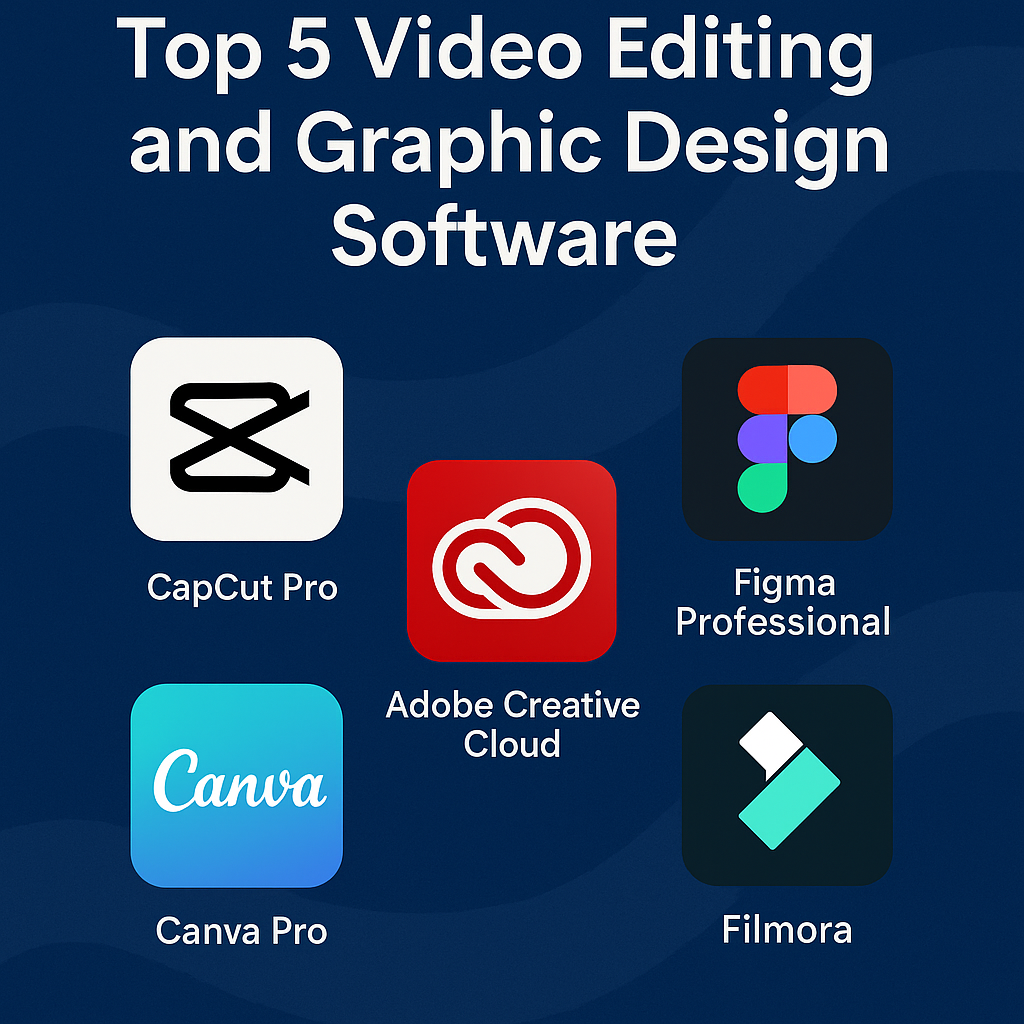 Capcut Pro Adobe Creative Cloud Figma Professional Canva Pro FILMORA